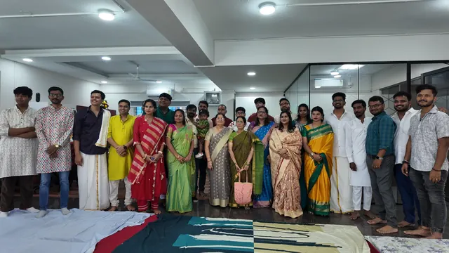 Team in festive attire at the LetzRyd office