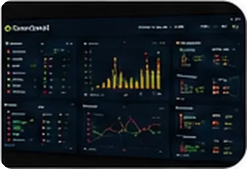 Command centre dashboard charting live driving behaviour alerts